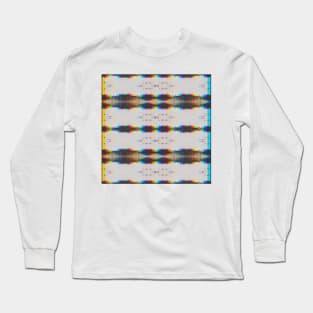 Rainbow Glitch Abstract Long Sleeve T-Shirt